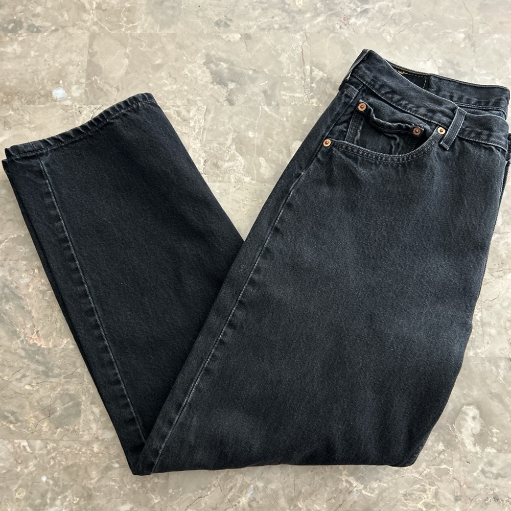 Vintage 2001 Levi’s 501 Black Jeans W36 L30 Fits 34x28 Button Fly
